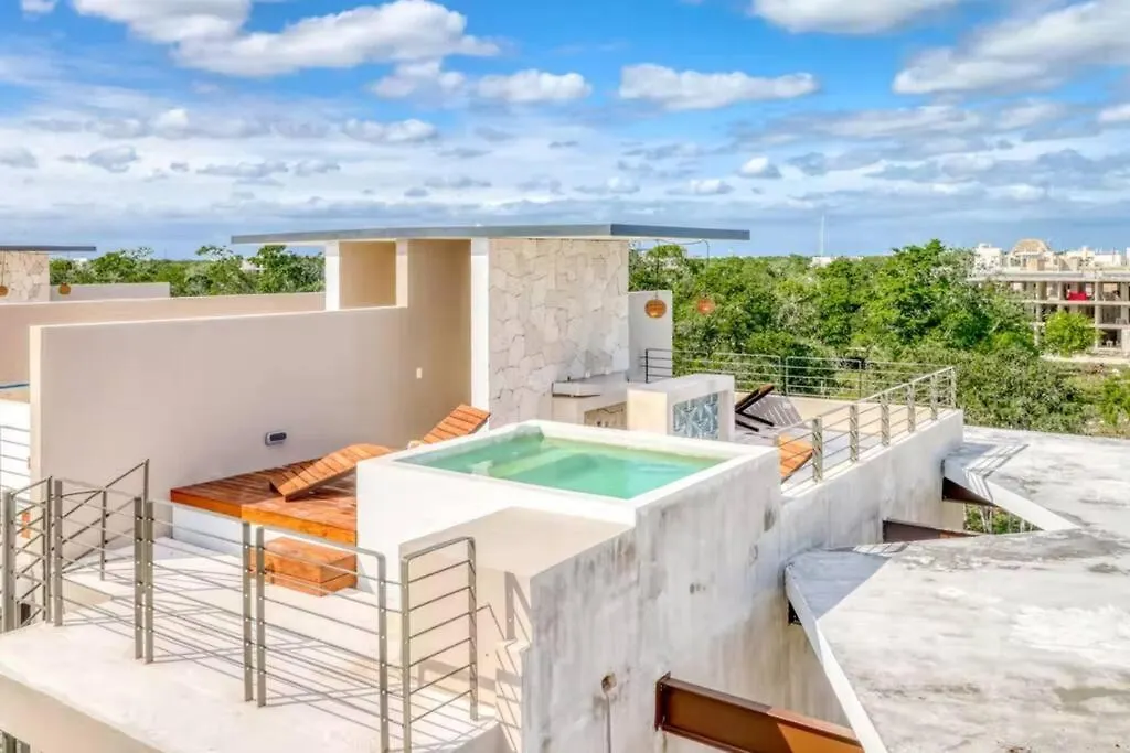 Apartament 308 Amena Modern Penthouse W/Gym And Private Pool&Rooftop Tulum 0*,  Meksyk